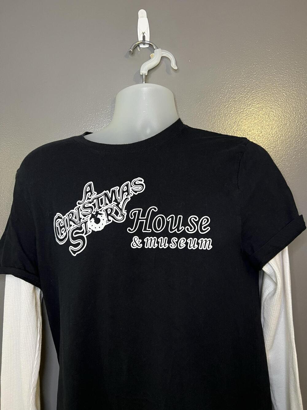 Tony Hawk x A Christmas Story House Shirt Men Large Black Long Sleeve Tee